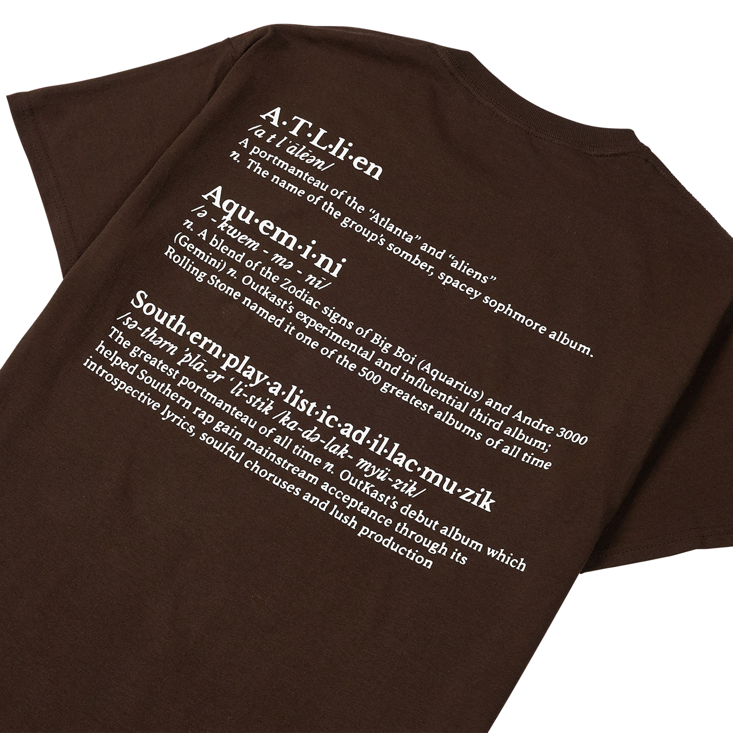 Pleasures Vocabulary T-Shirt 'Brown'