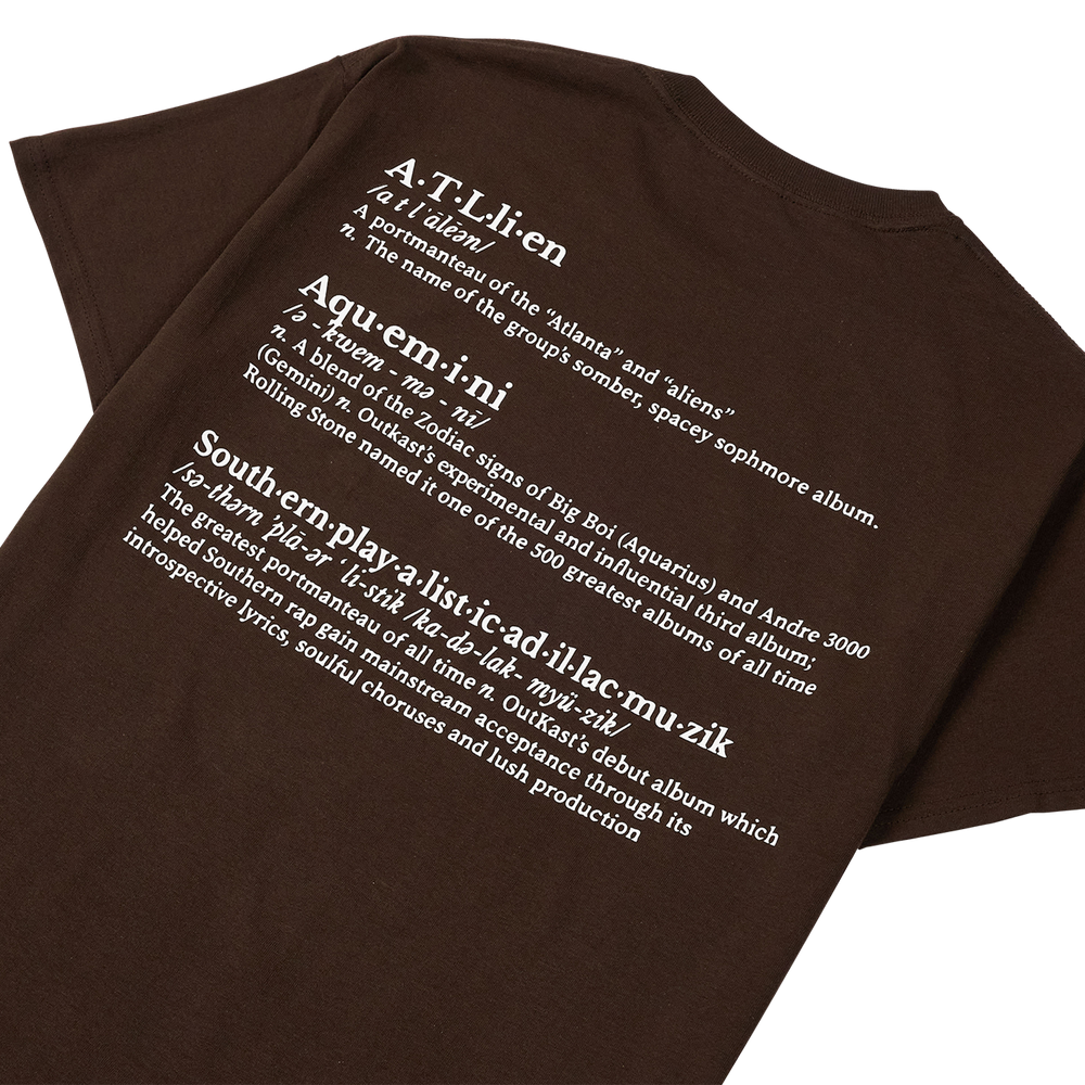 
                  
                    Load image into Gallery viewer, Pleasures Vocabulary T-Shirt &amp;#39;Brown&amp;#39;
                  
                