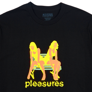 
                  
                    Load image into Gallery viewer, Pleasures Bench T-Shirt &amp;#39;Black&amp;#39;
                  
                