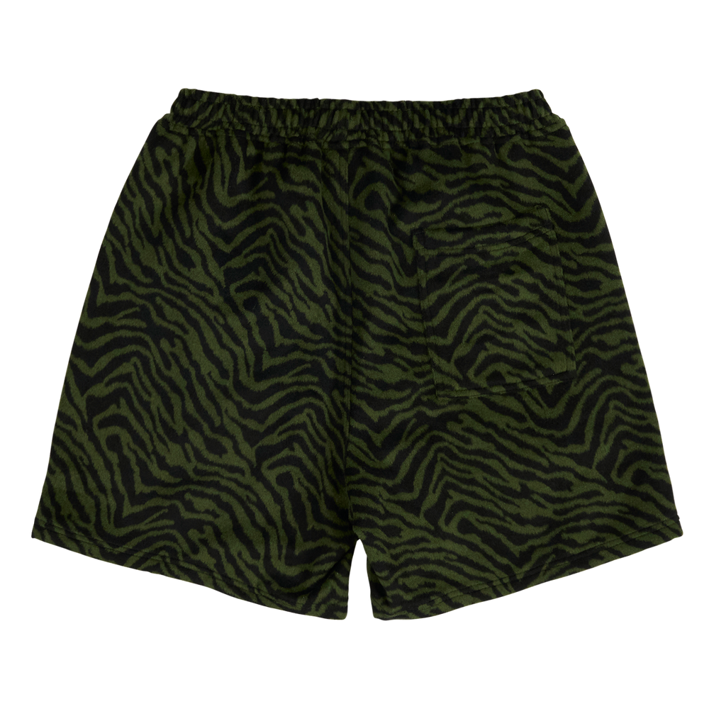 
                  
                    Load image into Gallery viewer, Pleasures Breaker Fuzzy Stripe Shorts &amp;#39;Green&amp;#39;
                  
                