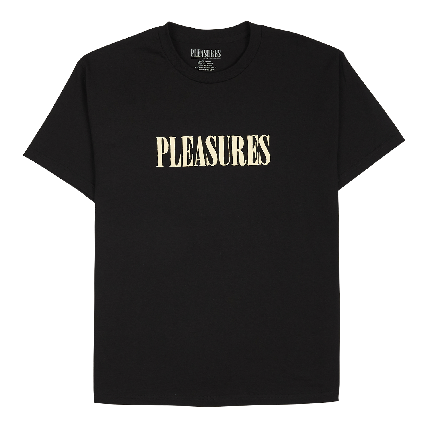 Pleasures Tickle Logo T-Shirt 'Black'