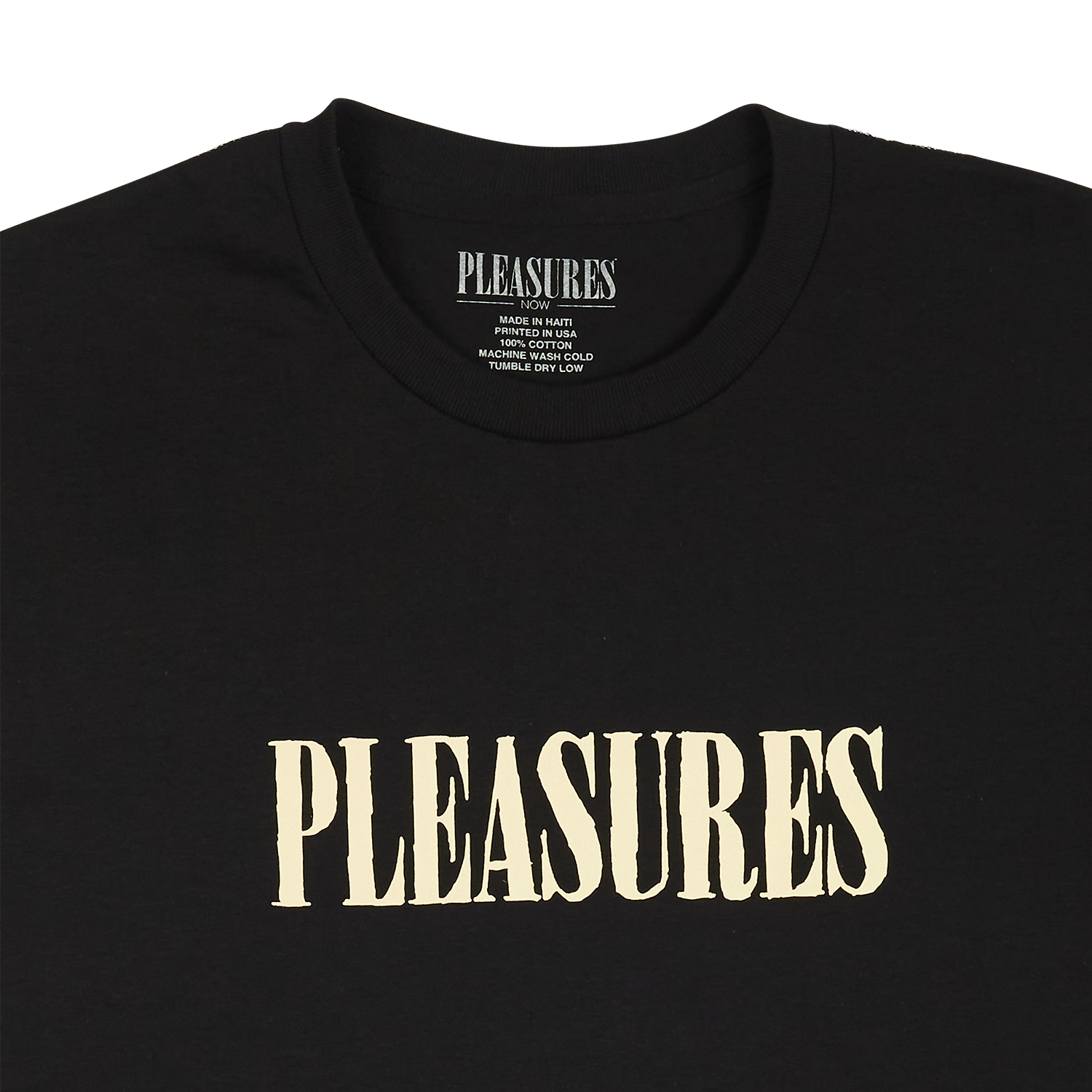 Pleasures Tickle Logo T-Shirt 'Black'