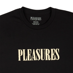 
                  
                    Load image into Gallery viewer, Pleasures Tickle Logo T-Shirt &amp;#39;Black&amp;#39;
                  
                