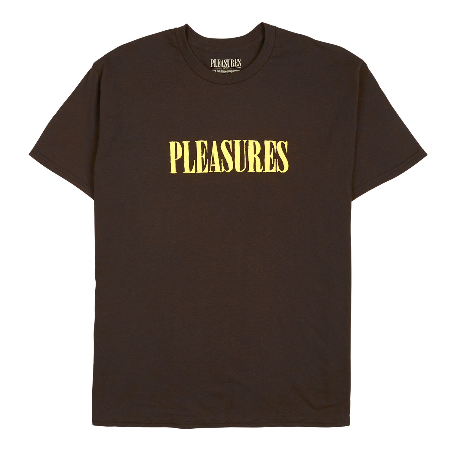 Pleasures Tickle Logo T-Shirt 'Brown'
