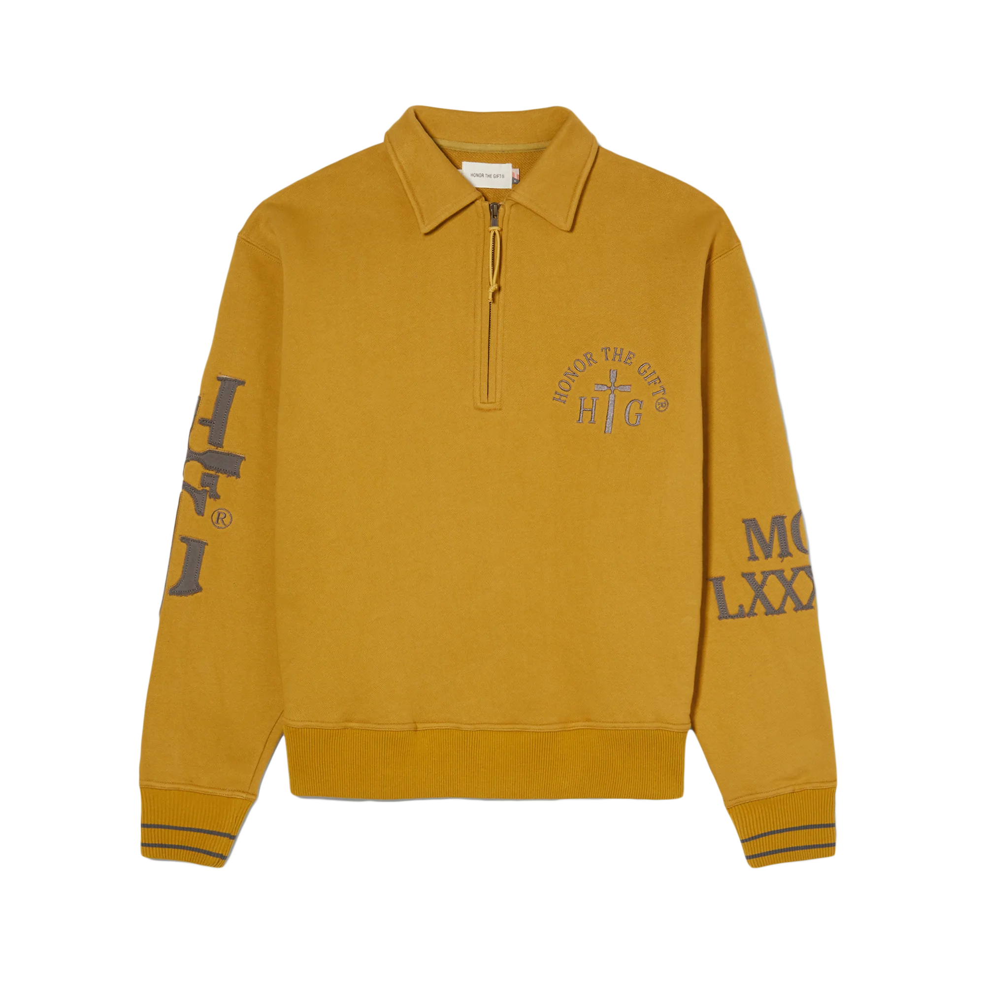 Honor The Gift Prep School Henley Sweater 'Mustard'