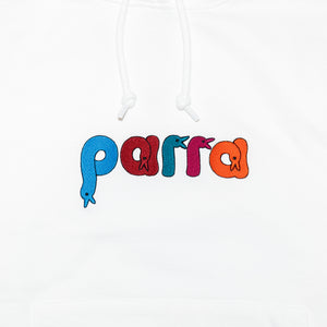 
                  
                    Load image into Gallery viewer, by Parra Bird Face Font Hooded Sweatshirt
                  
                