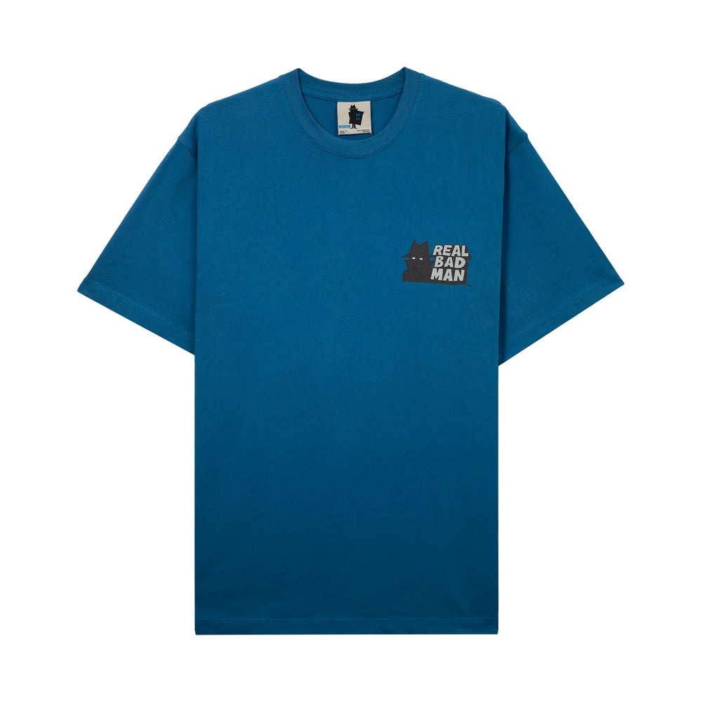 
                  
                    Load image into Gallery viewer, Real Bad Man Classic Watch T-Shirt &amp;#39;Blue&amp;#39;
                  
                