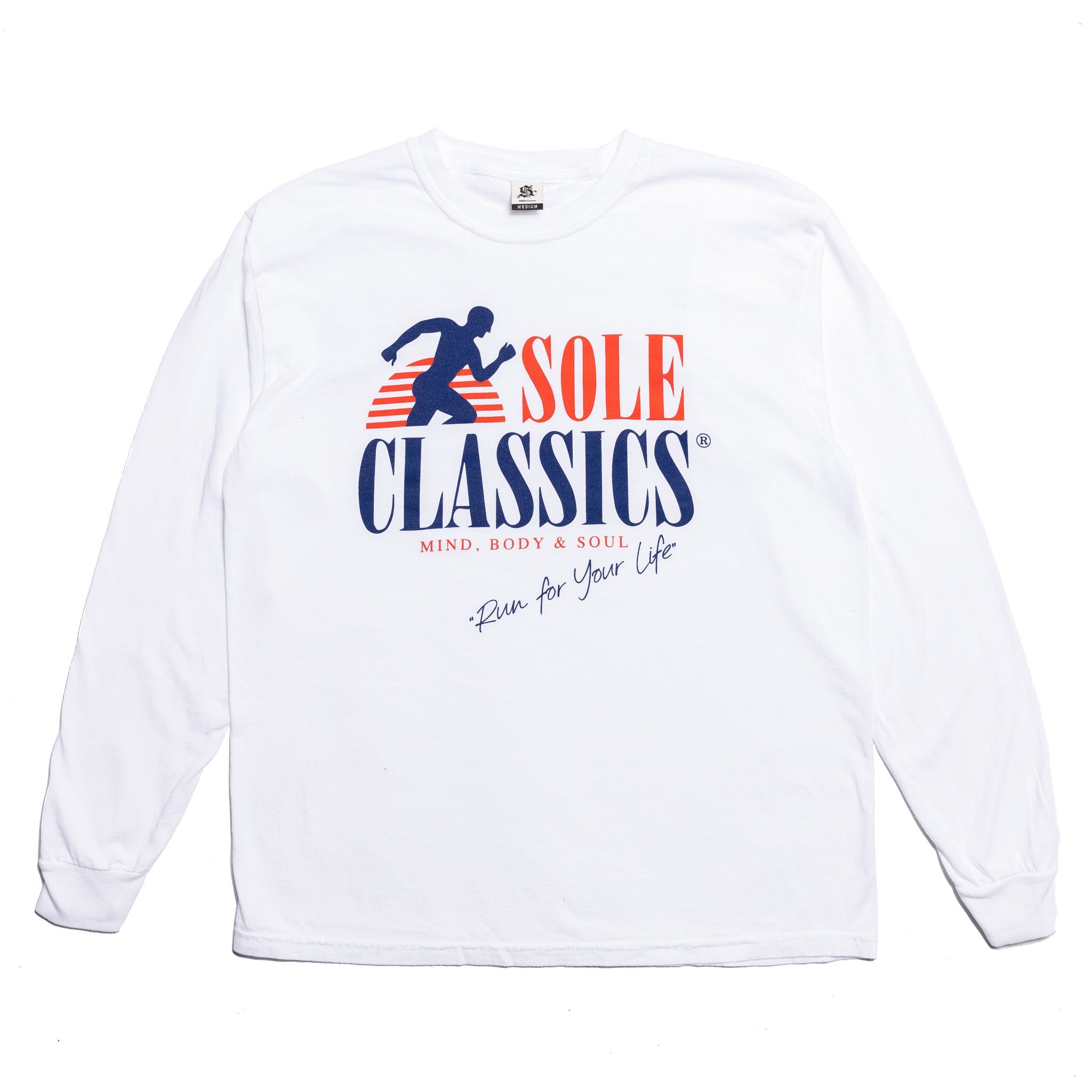 Sole Classics Run For Your Life LS Tee in White