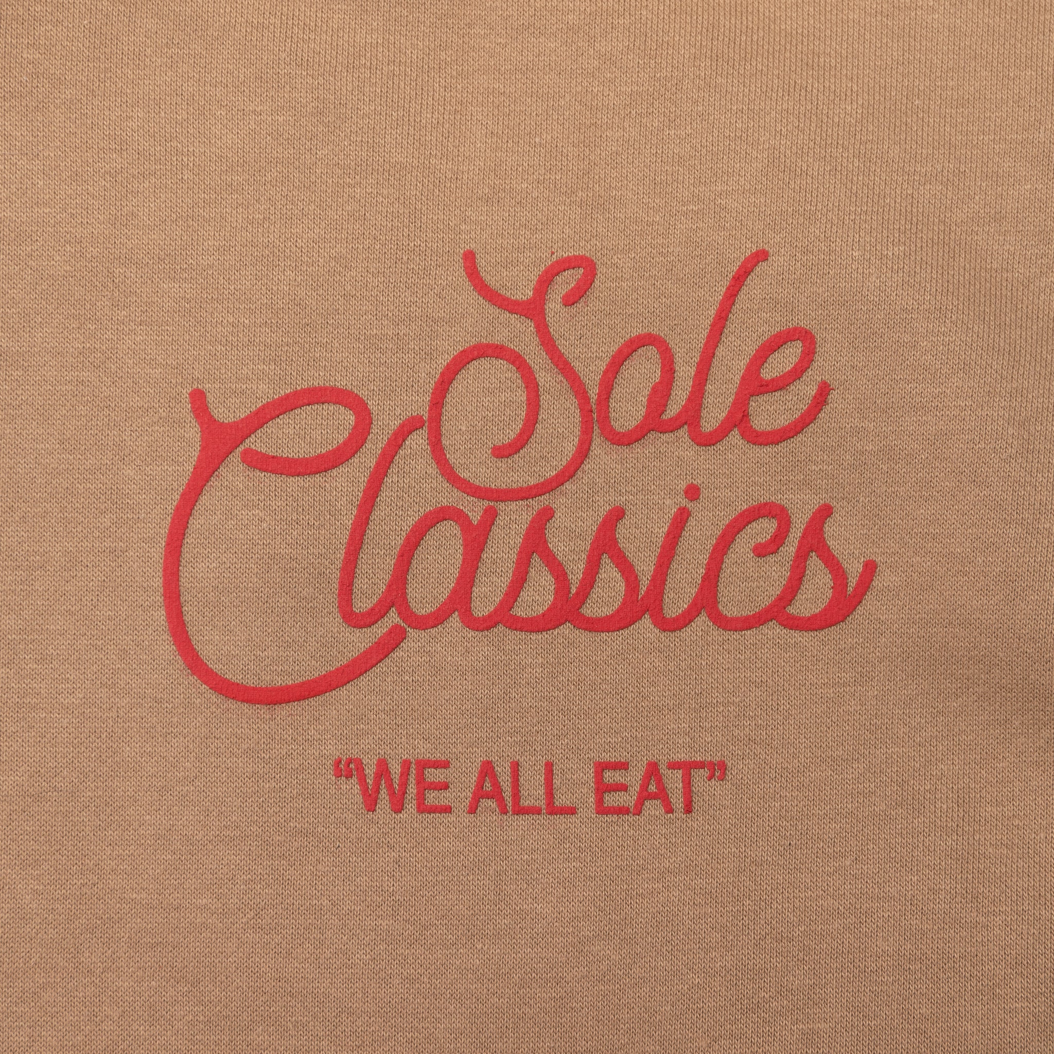 Sole Classics x Mitchell & Ness We All Eat Hoodie 'Khaki'