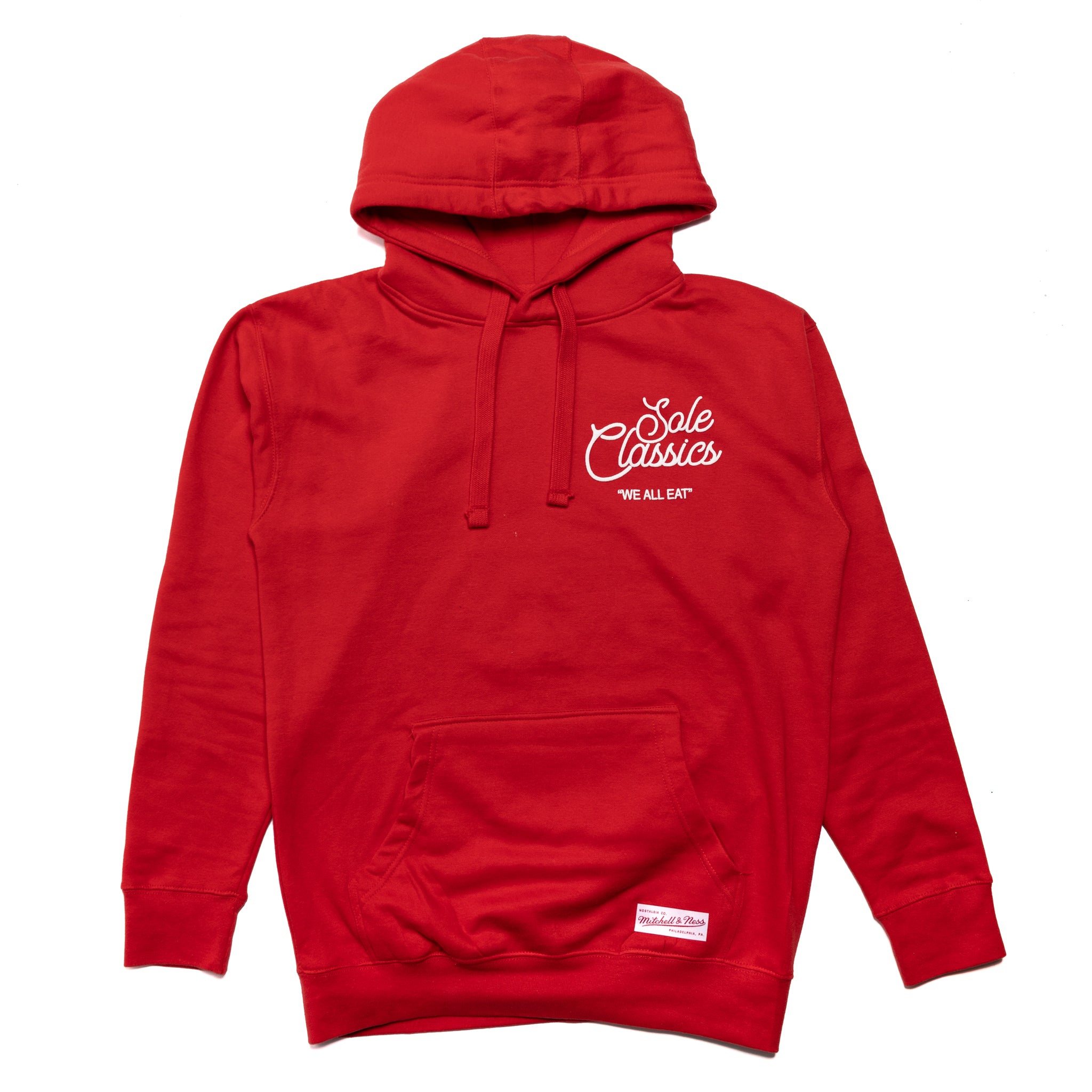 Sole Classics x Mitchell & Ness We All Eat Hoodie 'Red'