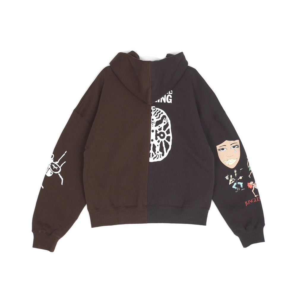
                  
                    Load image into Gallery viewer, Jungles JUNGLES Spiritual Healing Hoodie &amp;#39;Black/Brown&amp;#39;
                  
                