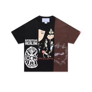 
                  
                    Load image into Gallery viewer, Jungles JUNGLES Spiritual Healing T-Shirt &amp;#39;Black/Brown&amp;#39;
                  
                