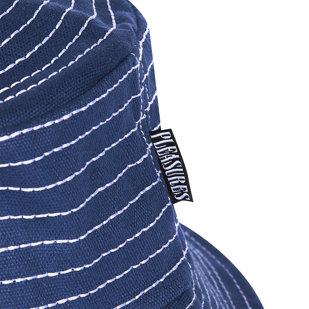 
                  
                    Load image into Gallery viewer, Pleasures Stitches Bucket Hat &amp;#39;Blue&amp;#39;
                  
                