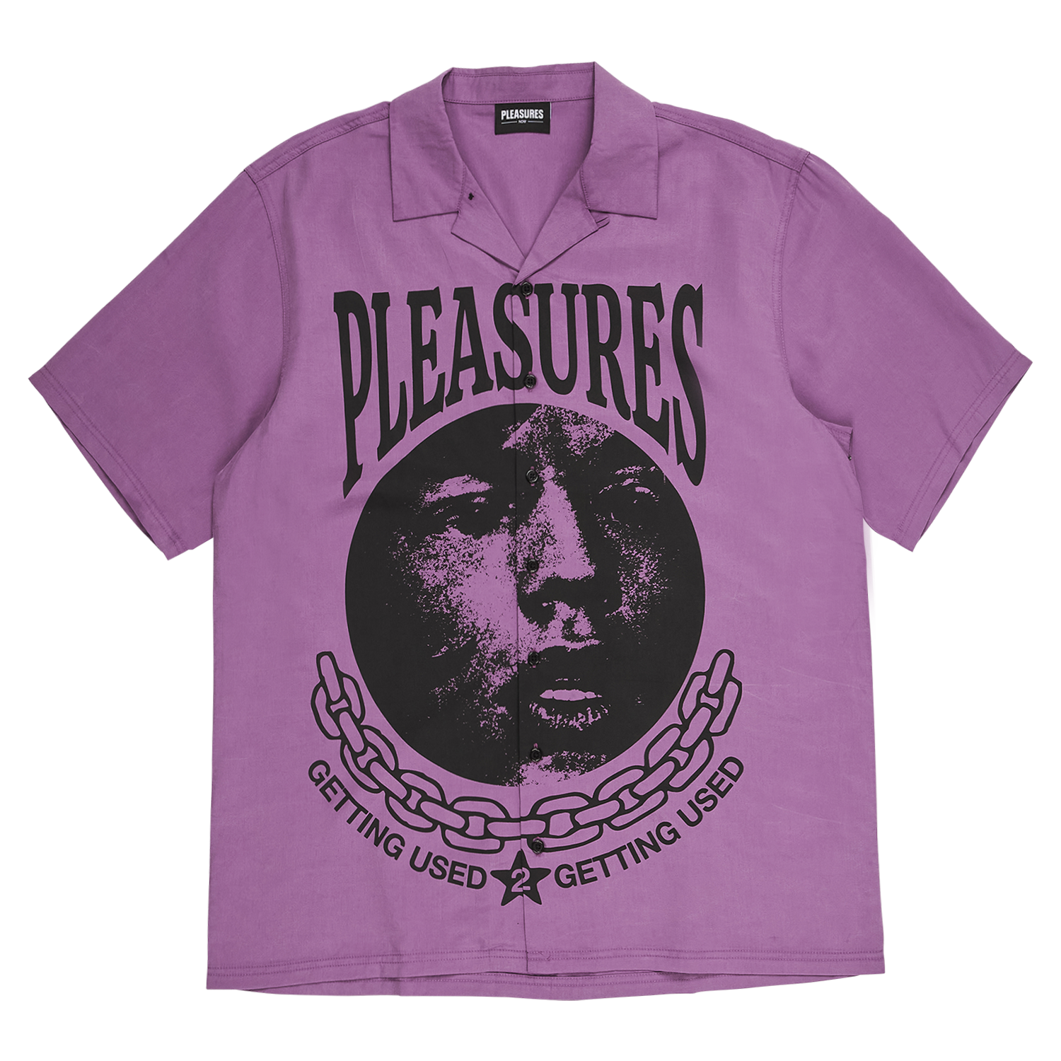Pleasures Used Button Down Shirt 'Purple'