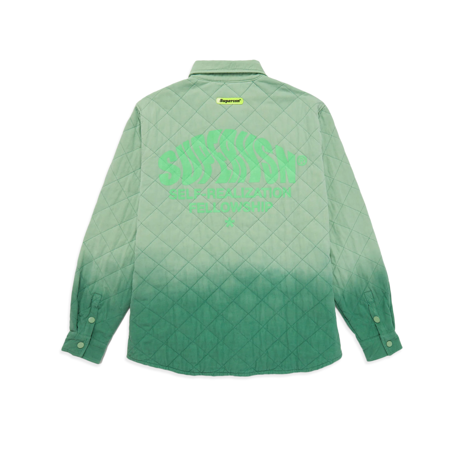 SUPERVSN Studio Manifest Quilted Over Shirt 'Green'