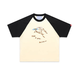 
                  
                    Load image into Gallery viewer, Jungles JUNGLES Take it Easy T-Shirt &amp;#39;Black/White&amp;#39;
                  
                