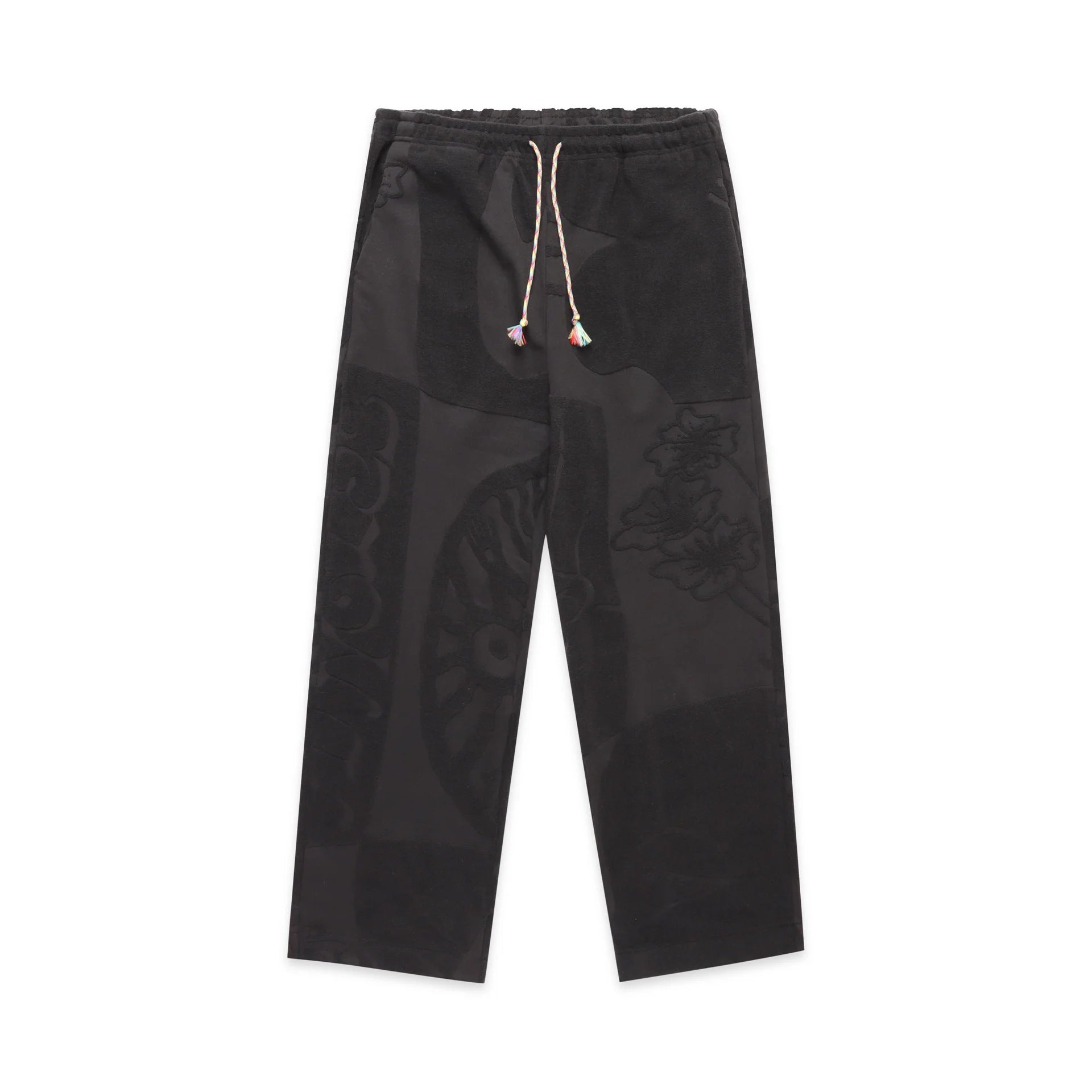 Jungles JUNGLES Towelling Beach Pants 'Black'