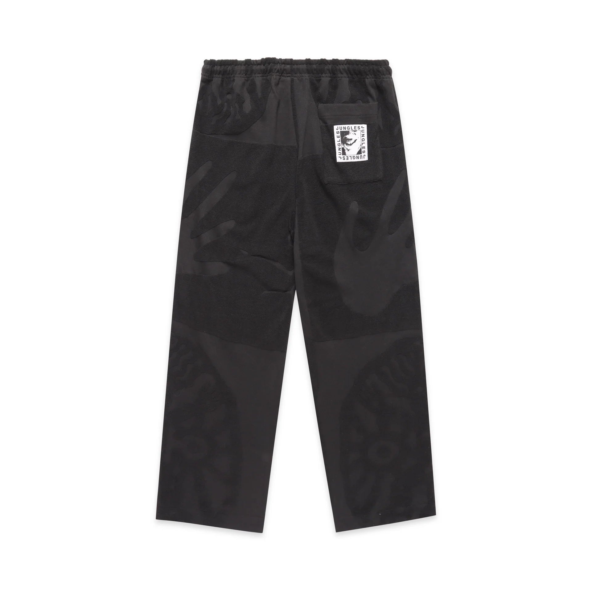 Jungles JUNGLES Towelling Beach Pants 'Black'