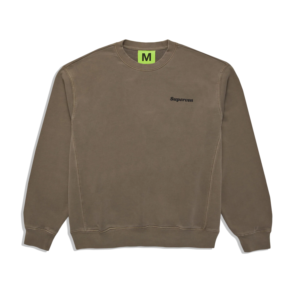
                  
                    Load image into Gallery viewer, SUPERVSN Studio Starburst Crewneck Sweatshirt &amp;#39; Brown&amp;#39;
                  
                