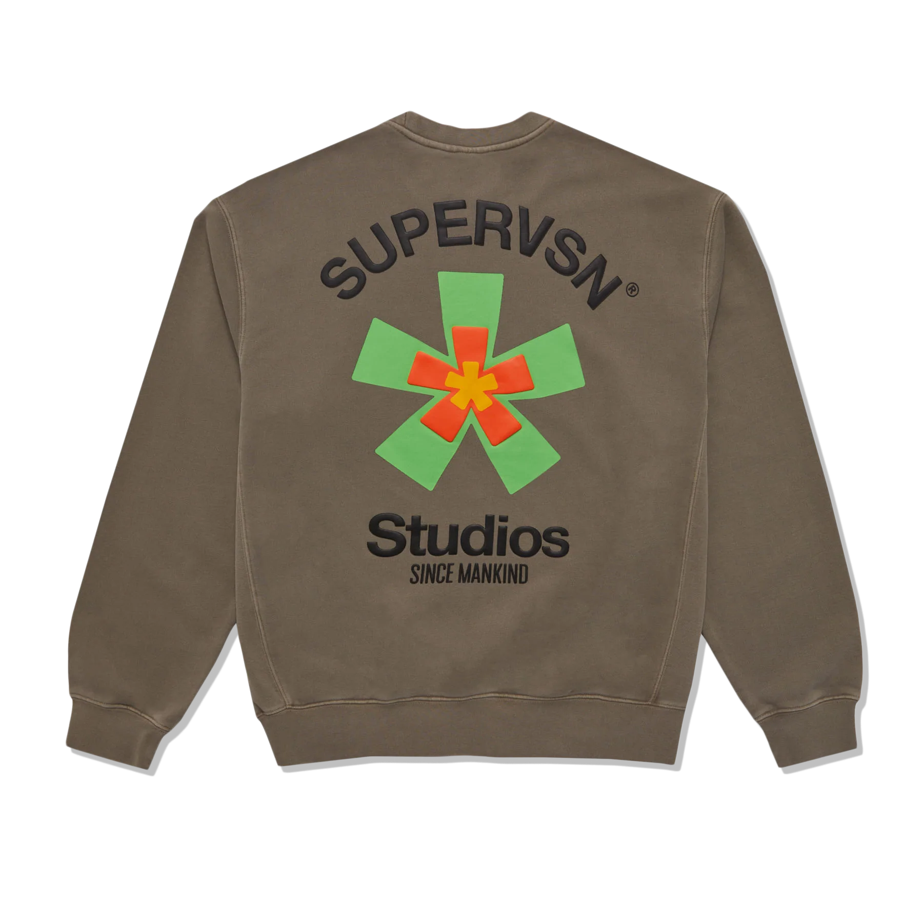 SUPERVSN Studio Starburst Crewneck Sweatshirt ' Brown'