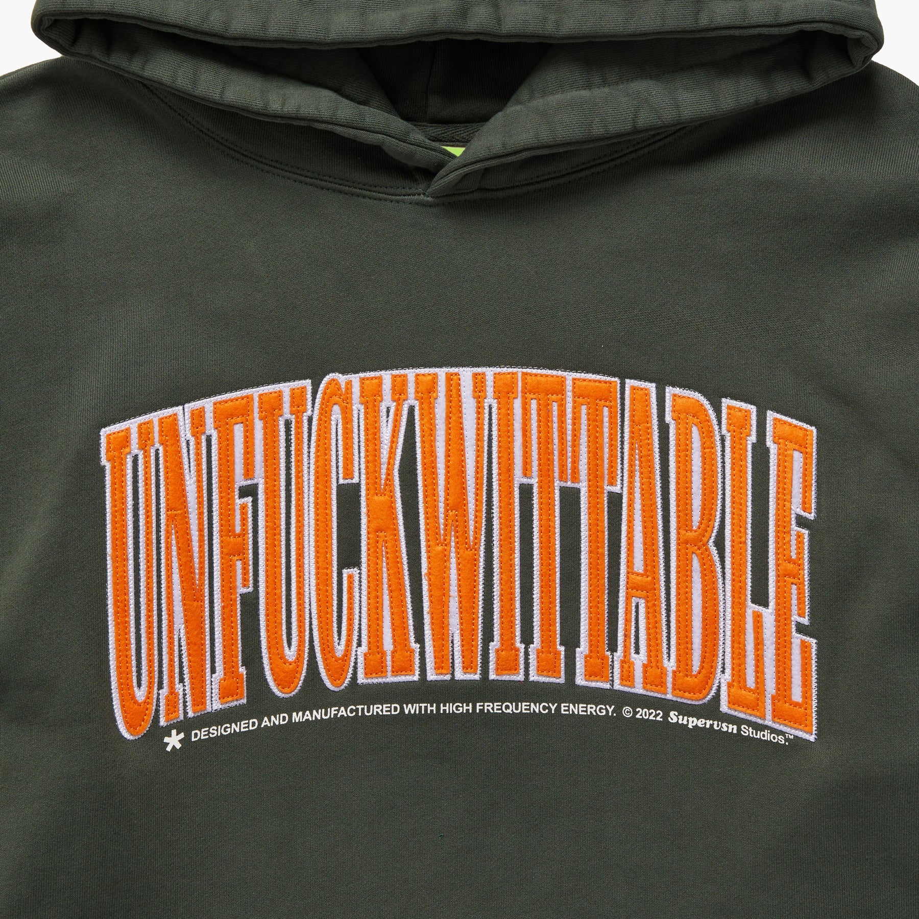 SUPERVSN Studio Unf**kwittable Hoodie 'Forest Green'