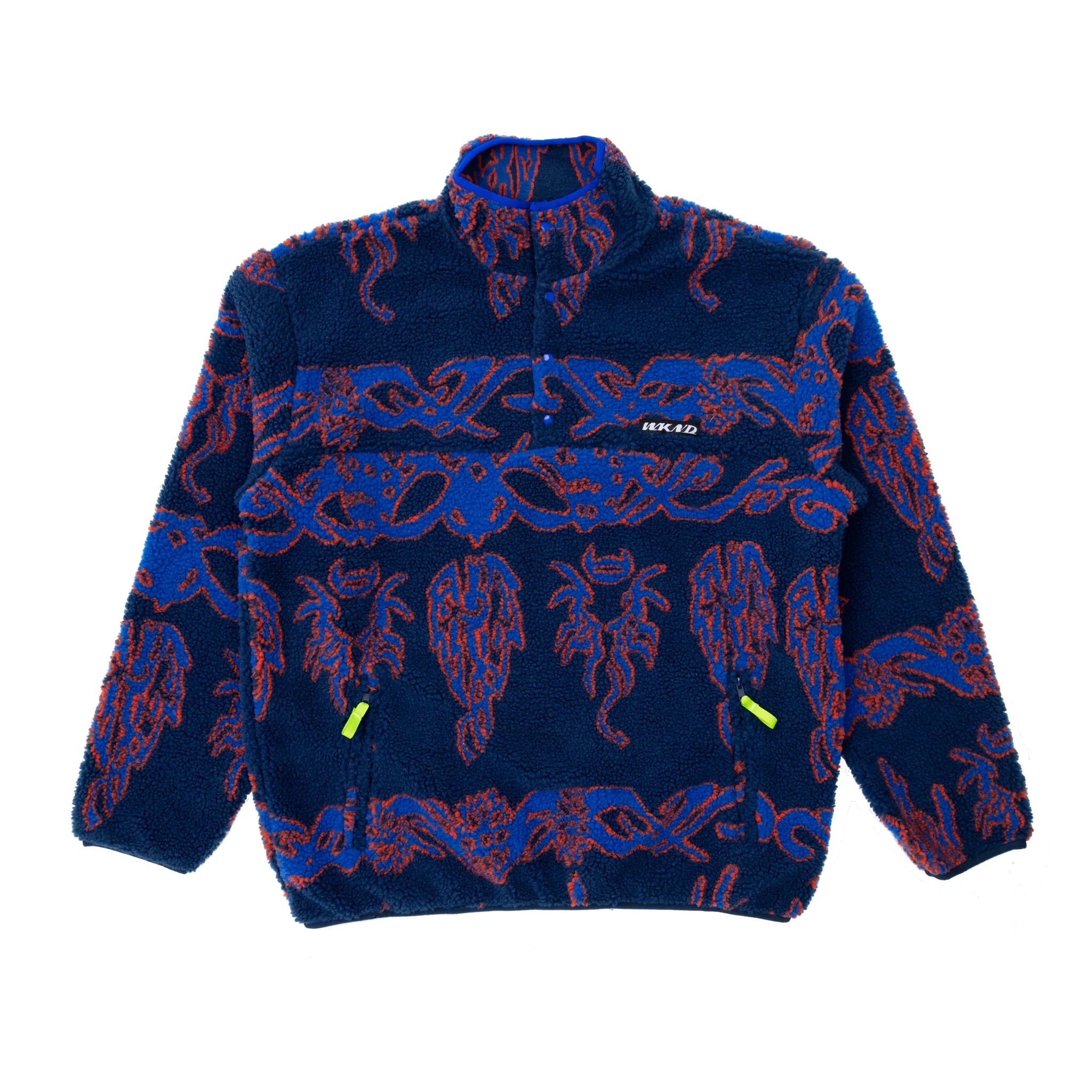 WKND Skateboards Temple Fleece Jacket 'Navy'