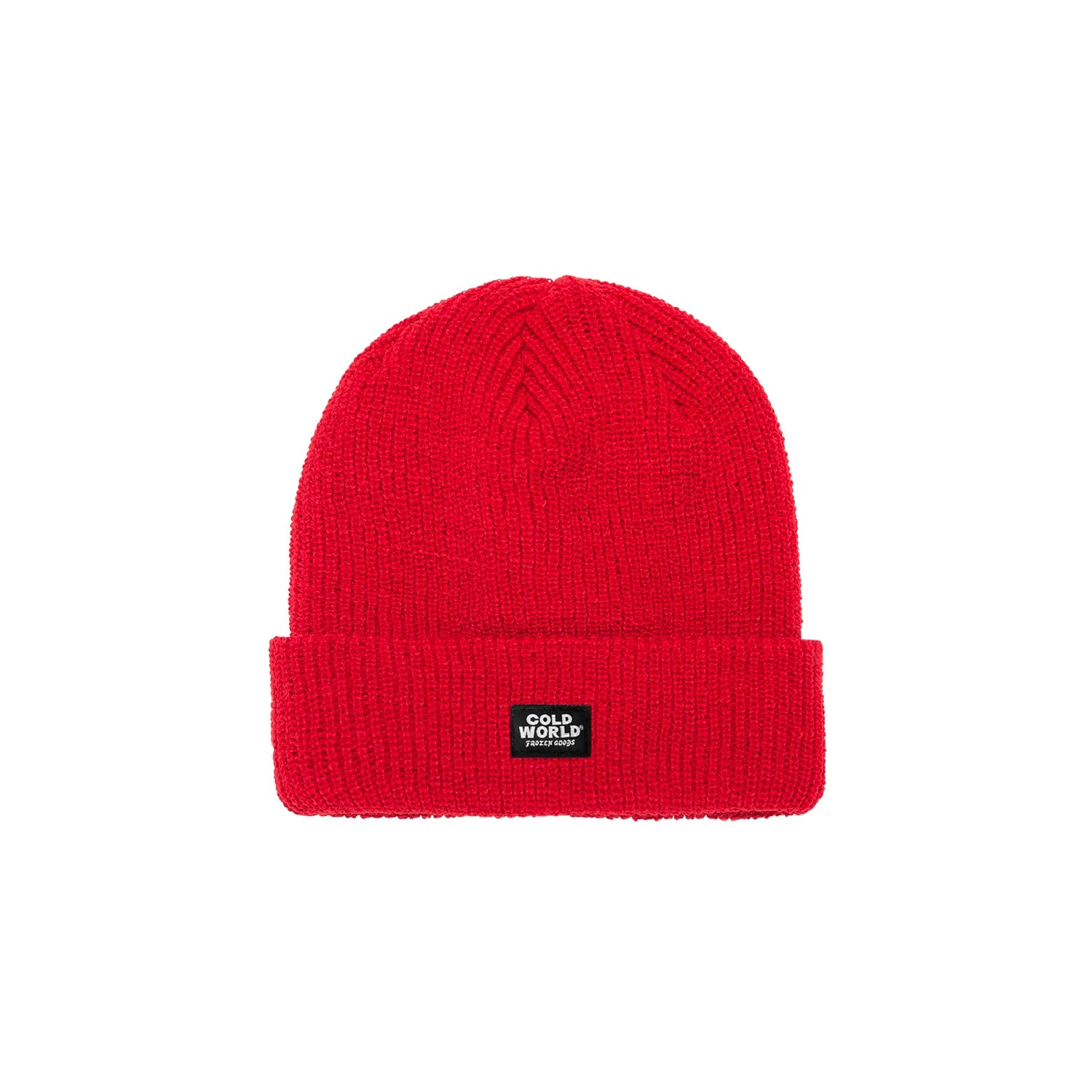 Cold World Frozen Goods Woven Label Beanie 'Red'