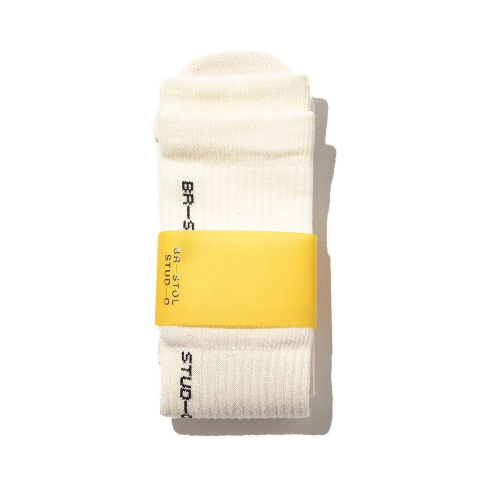 Bristol Studio Double Hem Socks 'White'