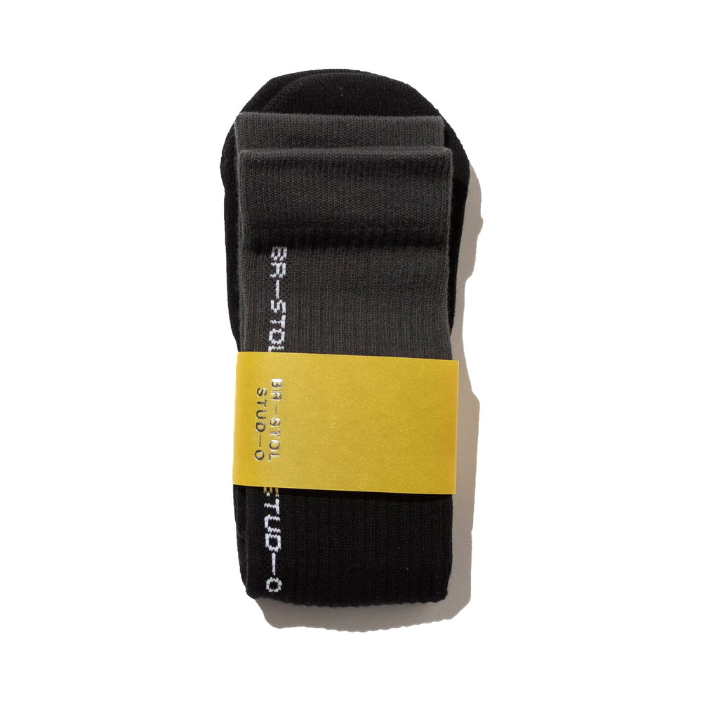 Bristol Studio Double Hem Socks 'Black'