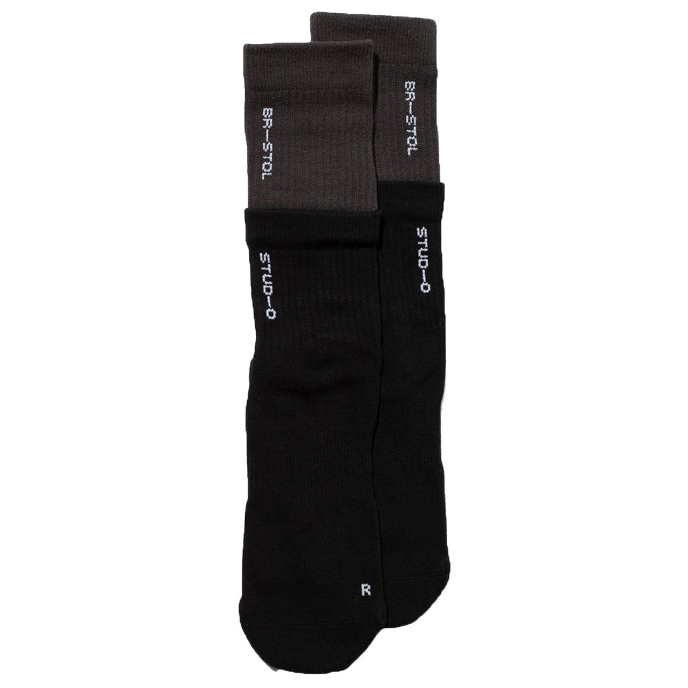 
                  
                    Load image into Gallery viewer, Bristol Studio Double Hem Socks &amp;#39;Black&amp;#39;
                  
                