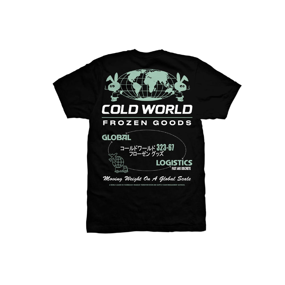 Cold World Frozen Goods Global Logistics T-Shirt 'Black'
