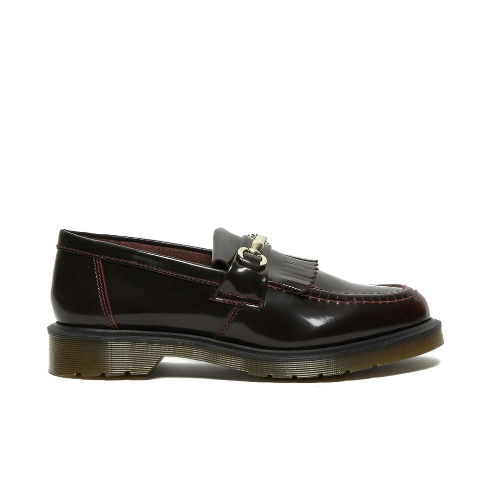 Dr. Martens Adrian Snaffle Smooth Leather Kiltie Loafers 'Cherry Red'