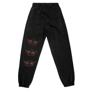 
                  
                    Load image into Gallery viewer, Boys Lie Twin Flame Sweatpants &amp;#39;Black&amp;#39;
                  
                