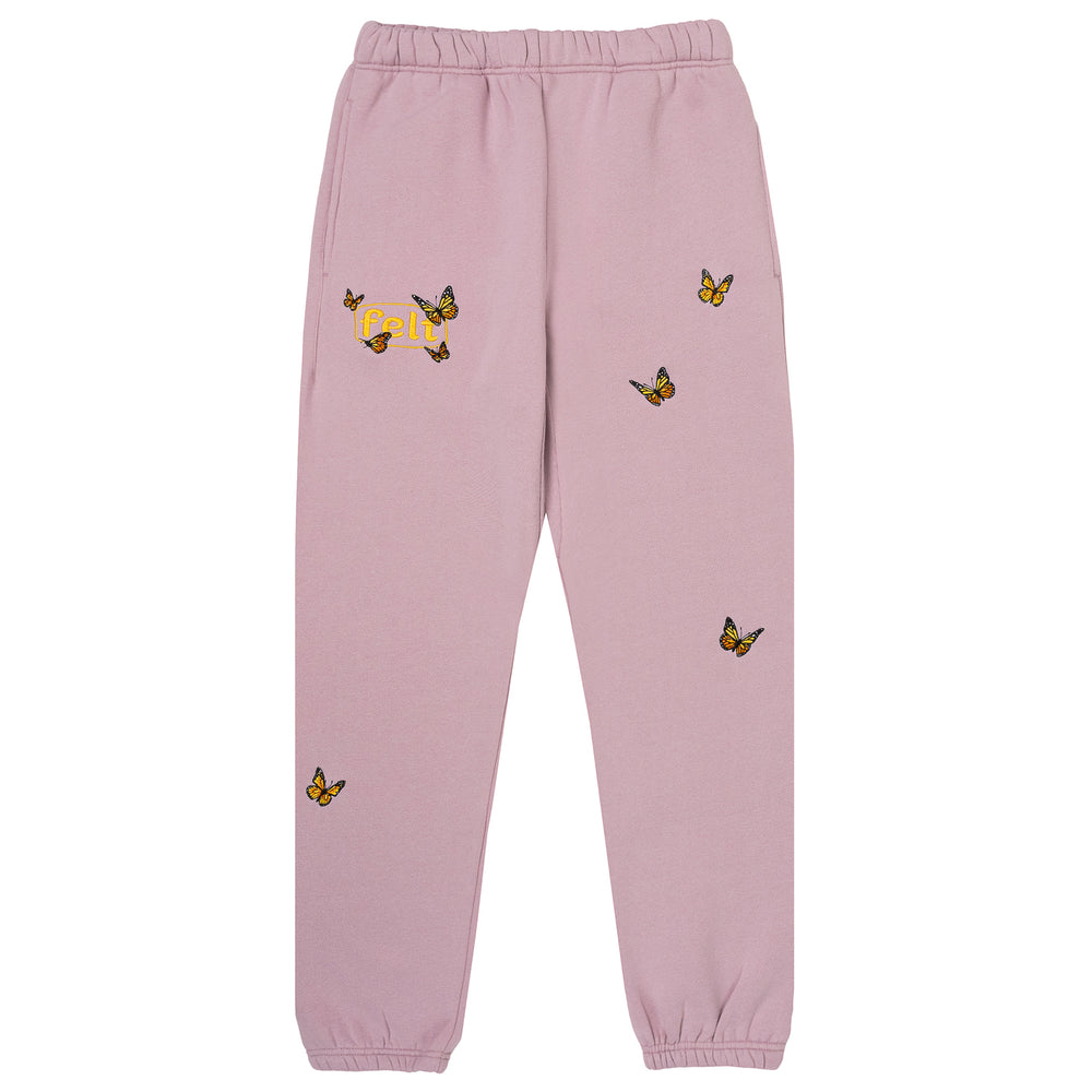 FELT Butterfly Fleece Sweatpants 'Light Purple'