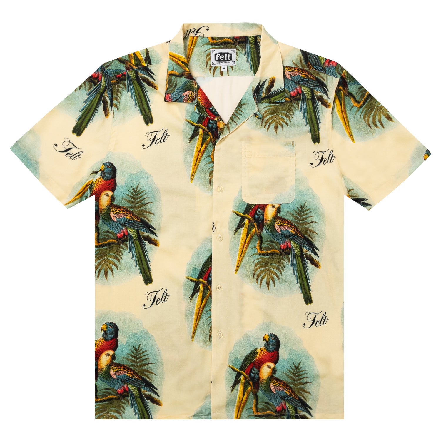 FELT Parrot Buttondown Shirt 'Natural'