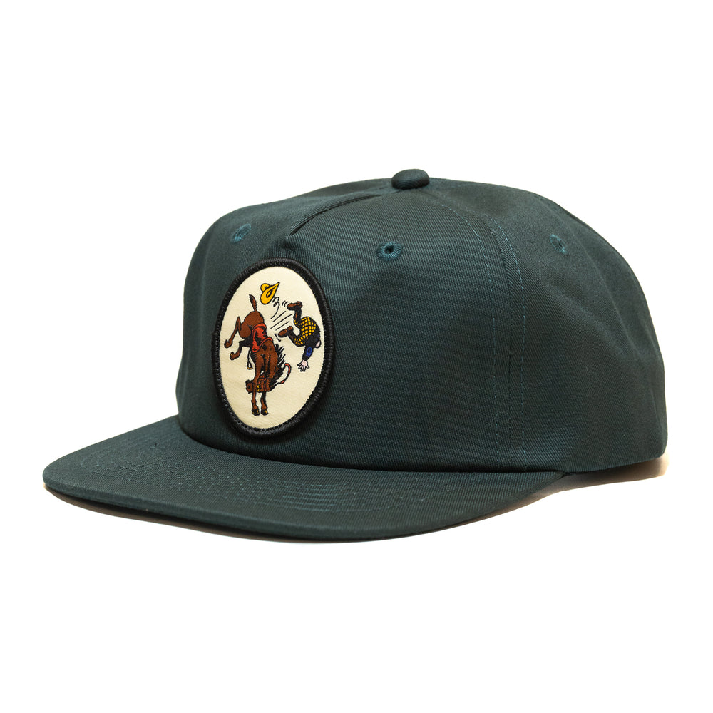 Passport Horsey 5 Panel Cap 'Forest Green'