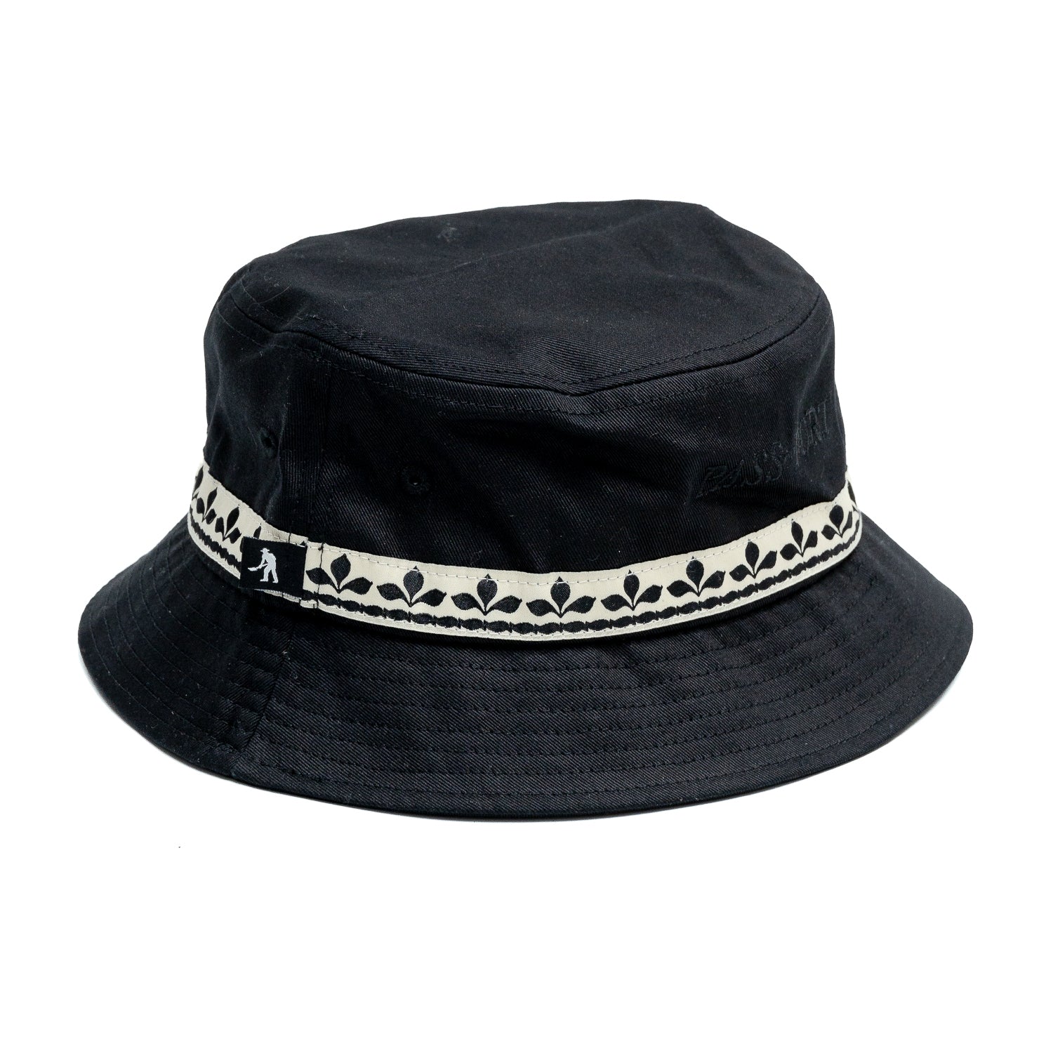 Passport Ornate Ribbon Bucket Hat 'Black'
