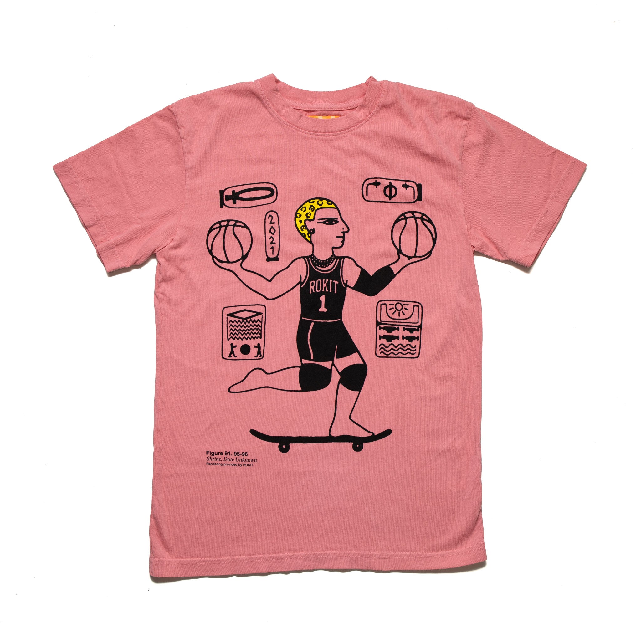 Rokit Glyph T-Shirt 'Pink'