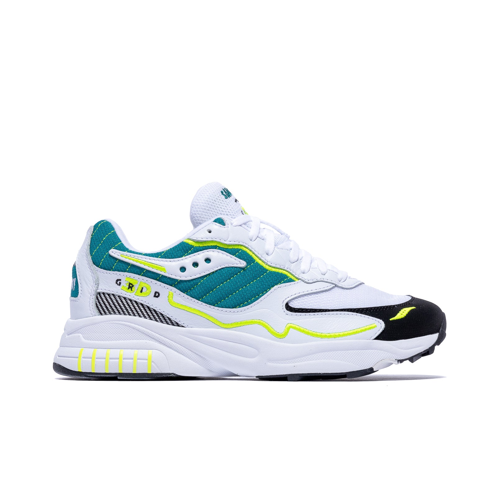 Saucony 3D G.R.I.D Hurricane 'White Green Lime'