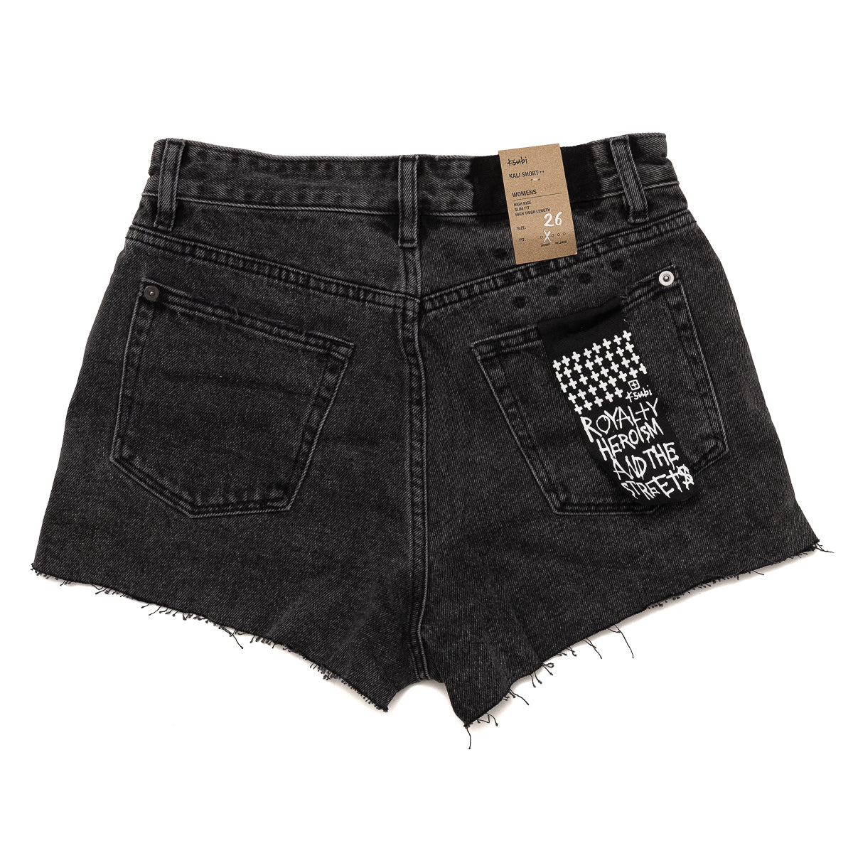 Womens Ksubi Kali Denim Shorts 'Black'