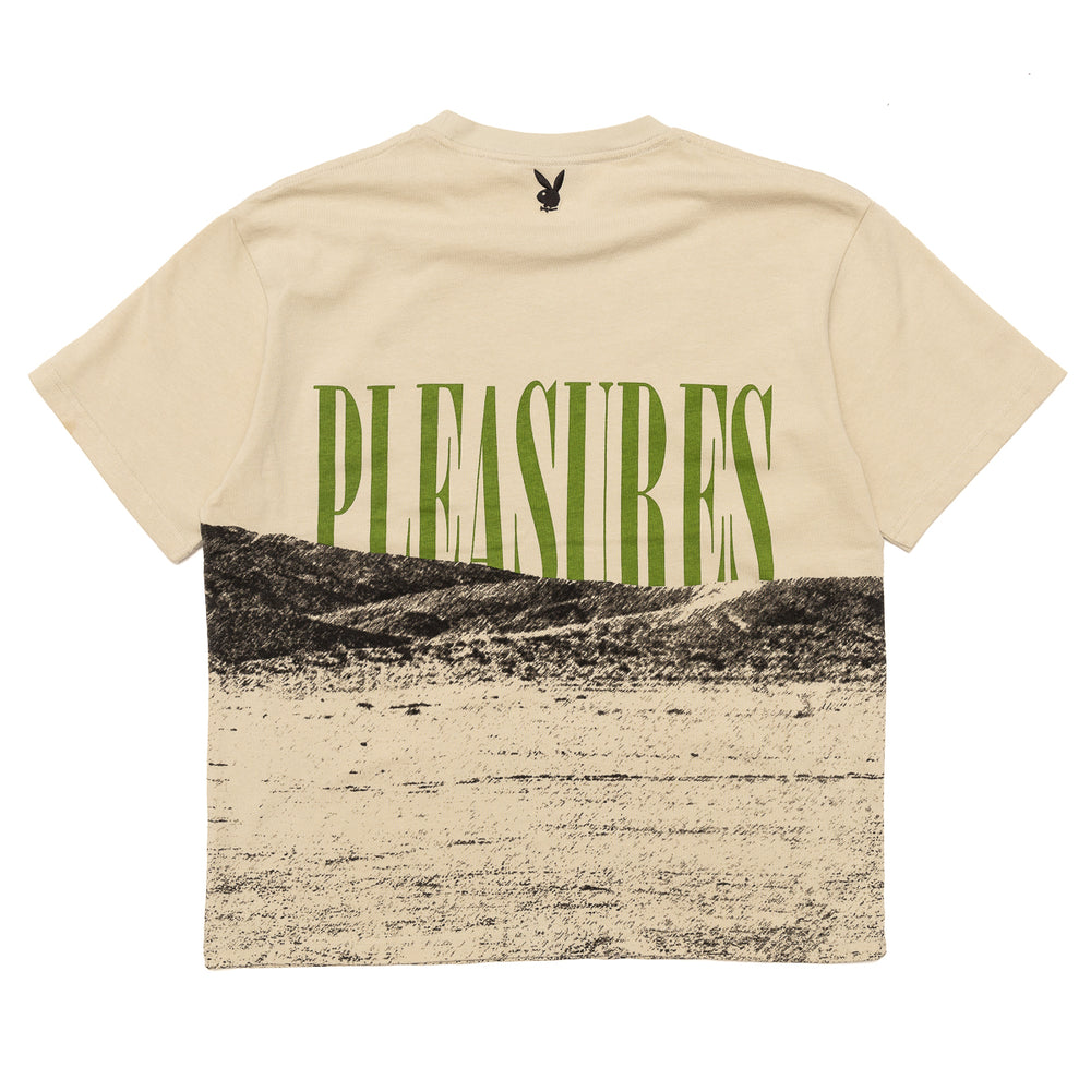 
                  
                    Load image into Gallery viewer, Pleasures x Playboy West Heavyweight T Shirt &amp;#39;Natural&amp;#39;
                  
                