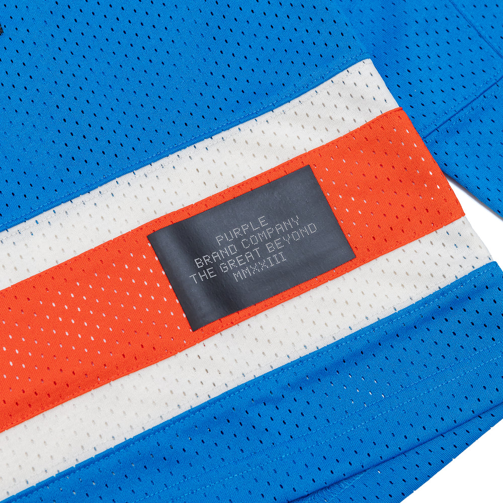 
                  
                    Load image into Gallery viewer, PURPLE Team Mesh Long Sleeve Top &amp;#39;Blue&amp;#39;
                  
                