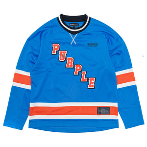 
                  
                    Load image into Gallery viewer, PURPLE Team Mesh Long Sleeve Top &amp;#39;Blue&amp;#39;
                  
                
