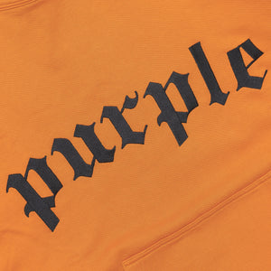 
                  
                    Load image into Gallery viewer, Purple Brand P410 Gothic Wordmarks French Terry PO Hoody &amp;#39;Marmalade&amp;#39;
                  
                