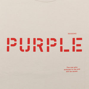 
                  
                    Load image into Gallery viewer, Purple Brand Jersey Cream Stencil Logo L/S
                  
                