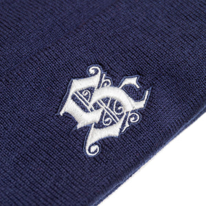 
                  
                    Load image into Gallery viewer, Sole Classics Sc Logo Beanie &amp;#39;Navy Blue&amp;#39;
                  
                