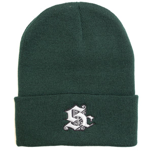 
                  
                    Load image into Gallery viewer, Sole Classics Sc Logo Beanie &amp;#39;Forest Green&amp;#39;
                  
                