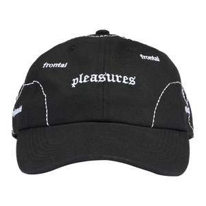 
                  
                    Load image into Gallery viewer, Pleasures Think 6 Panel Hat &amp;#39;Black&amp;#39;
                  
                