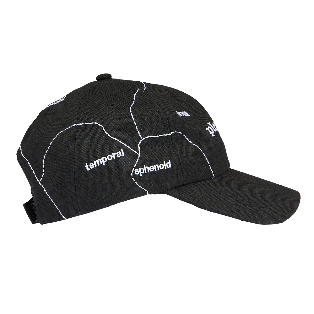 
                  
                    Load image into Gallery viewer, Pleasures Think 6 Panel Hat &amp;#39;Black&amp;#39;
                  
                