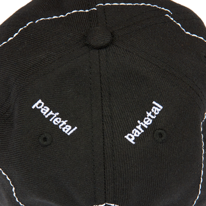 
                  
                    Load image into Gallery viewer, Pleasures Think 6 Panel Hat &amp;#39;Black&amp;#39;
                  
                